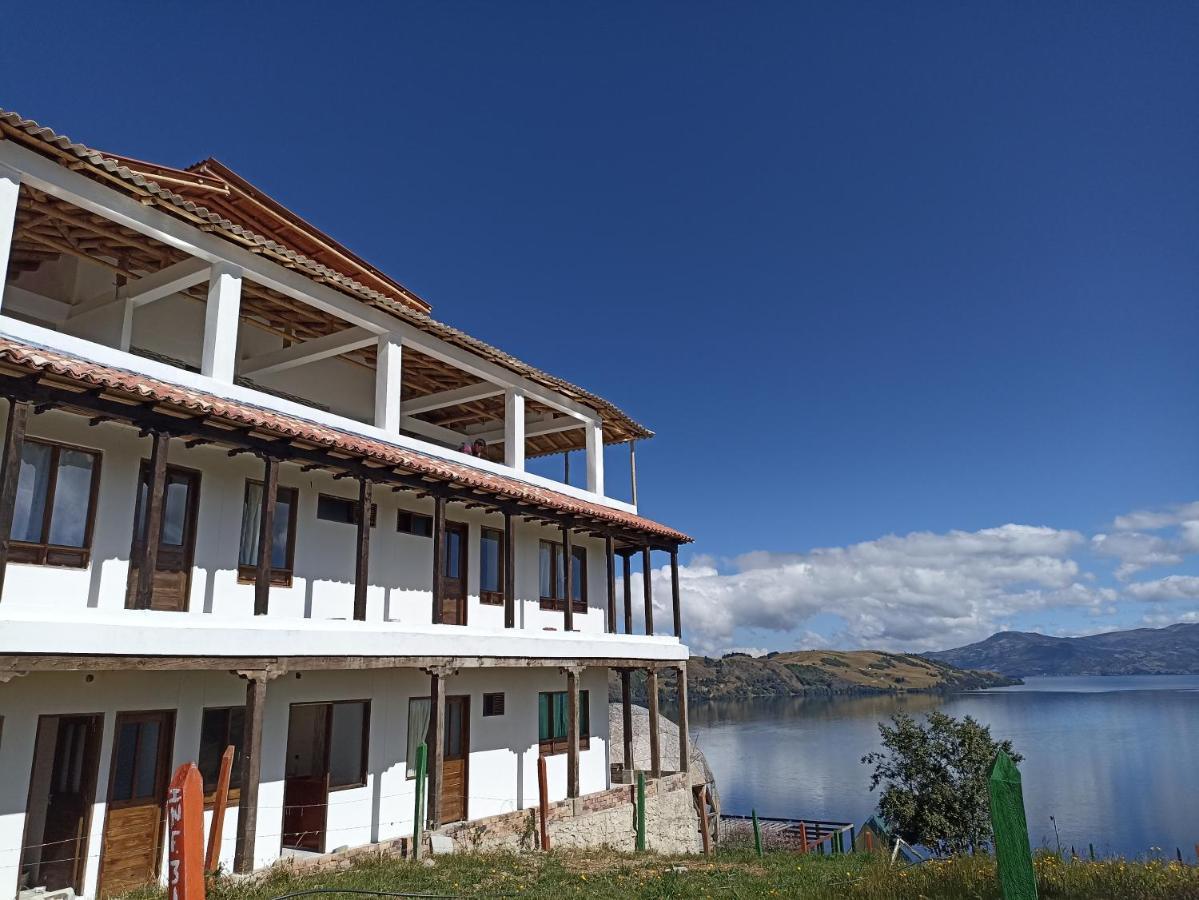 Hotel Tota Eliseo Playa Blanca Lago De Tota Exterior foto