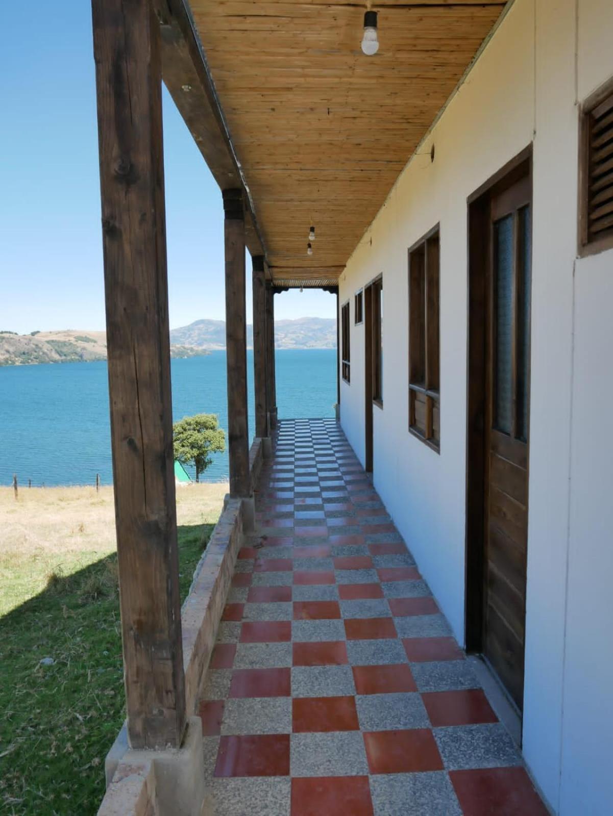 Hotel Tota Eliseo Playa Blanca Lago De Tota Exterior foto